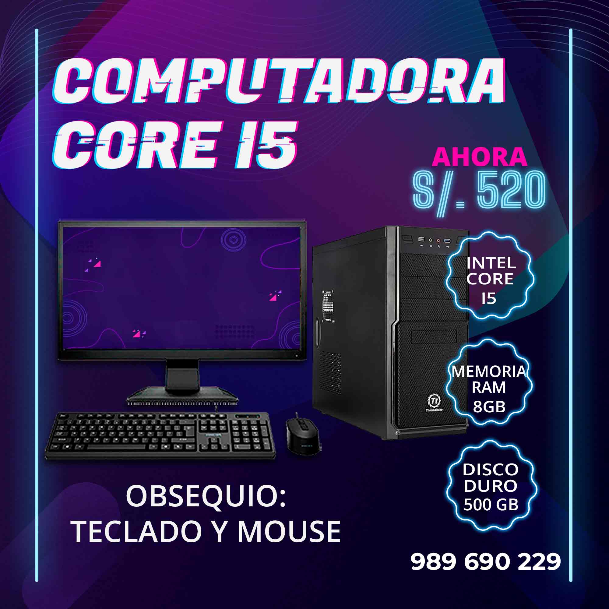 COMPUTADORA THERMALTAKE CORE I5 EN OFERTA